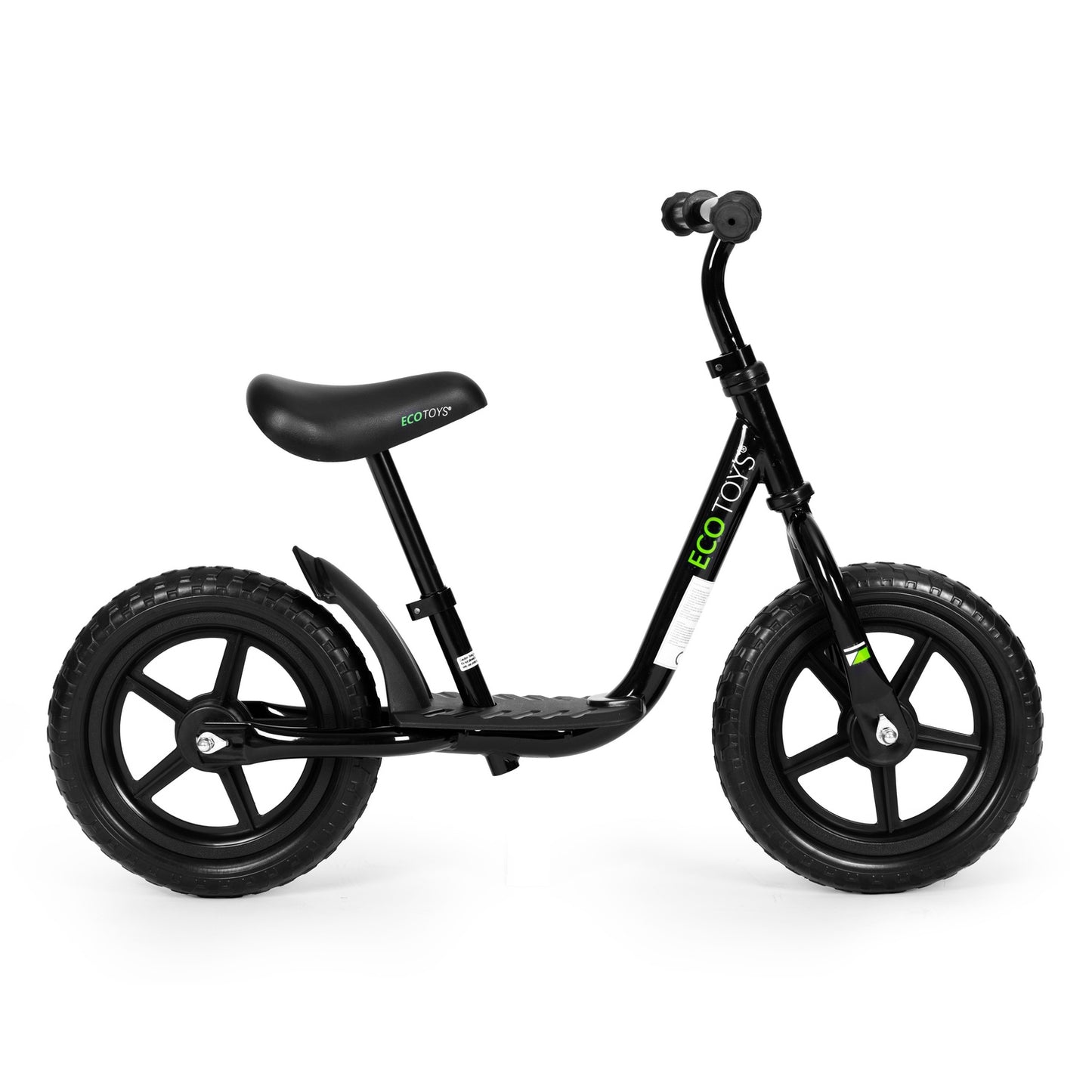 Bicycle, balance bike with platform for children, ride-on, EVA wheels ECOTOYS , black