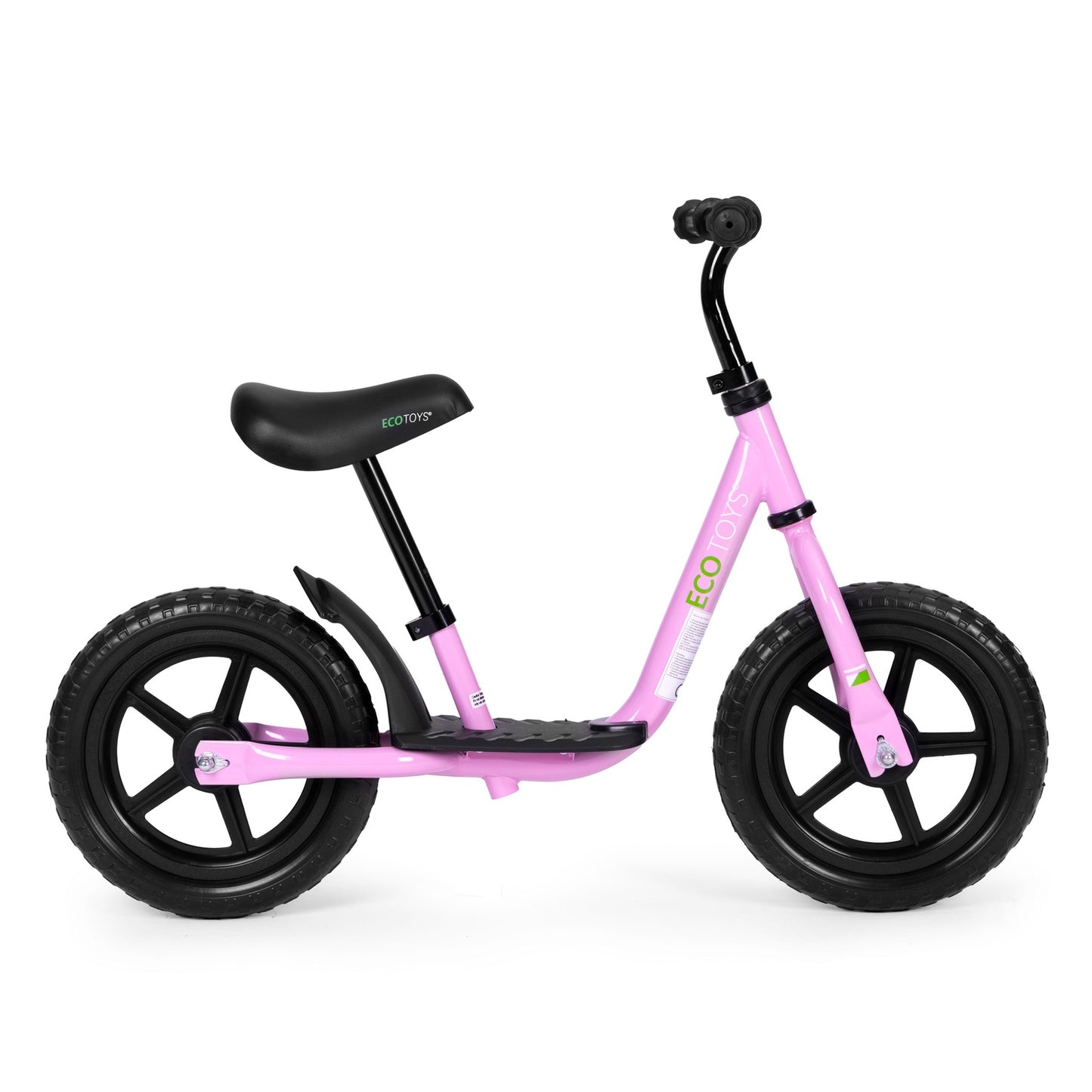 Bicycle, balance bike with platform for children, ride-on, EVA wheels ECOTOYS , pink