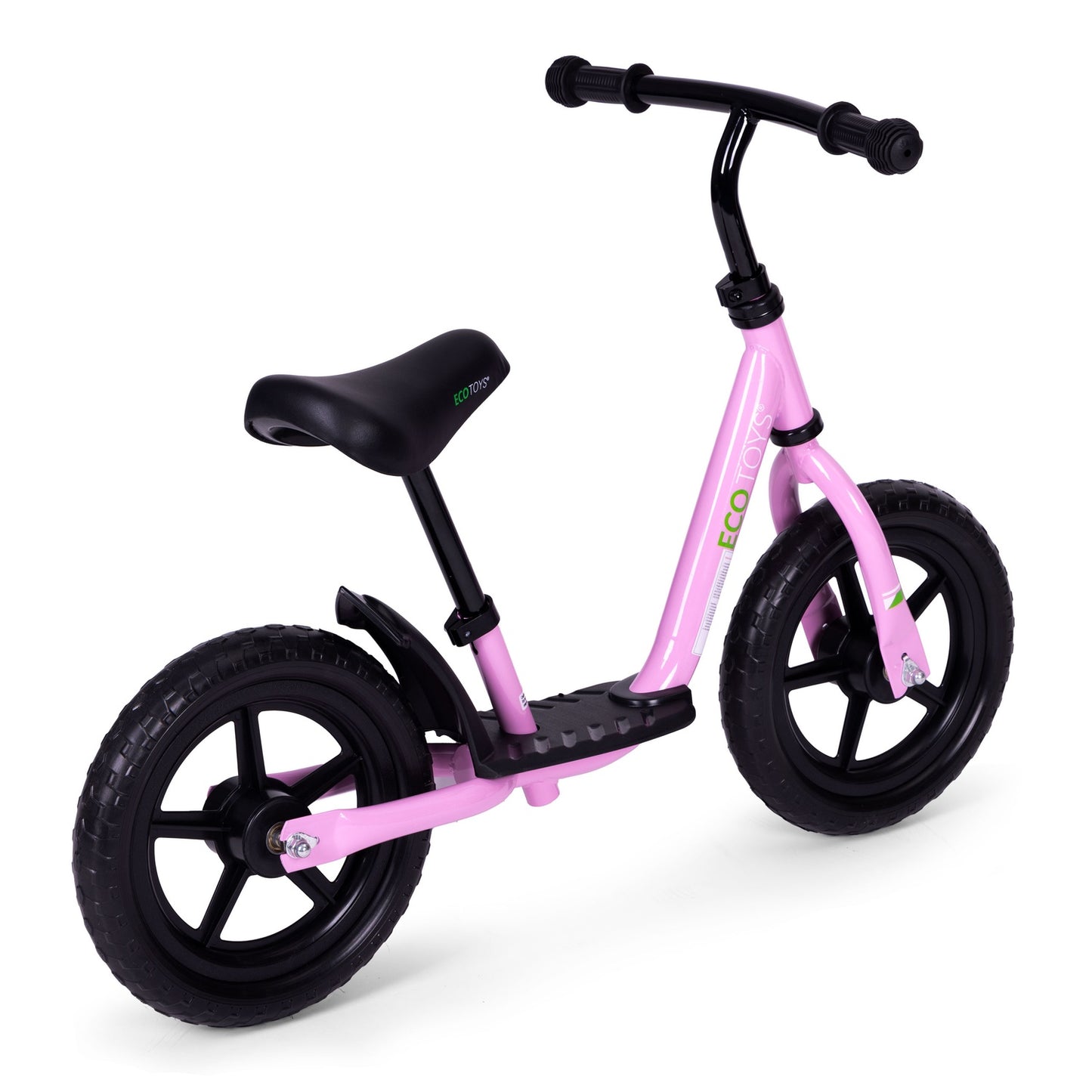 Bicycle, balance bike with platform for children, ride-on, EVA wheels ECOTOYS , pink