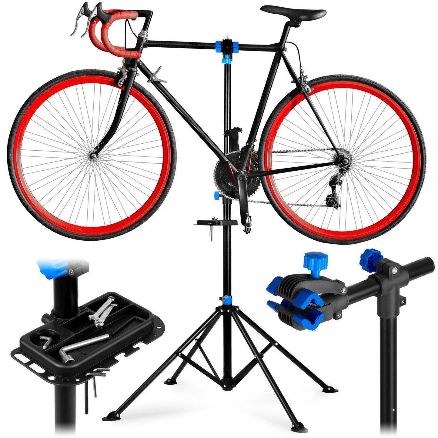 Bicycle repair stand MB3 in black steel