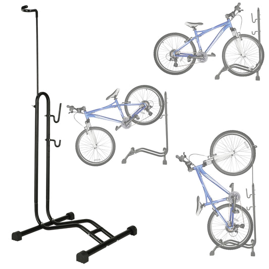 Bicycle stand single high strong metal black
