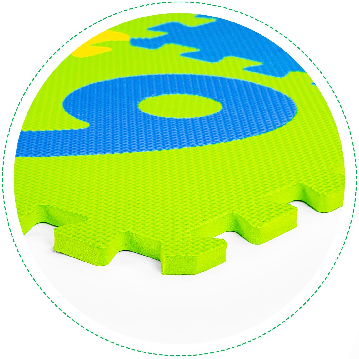 Big foam EVA mat for children letters numbers 178x178 cm 36 pcs.