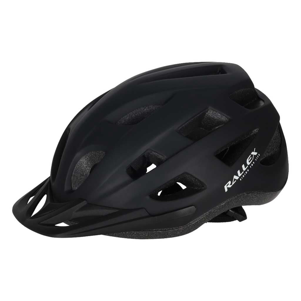 Bike Helmet With Visor, Adjustable, Black M 54–58 cm