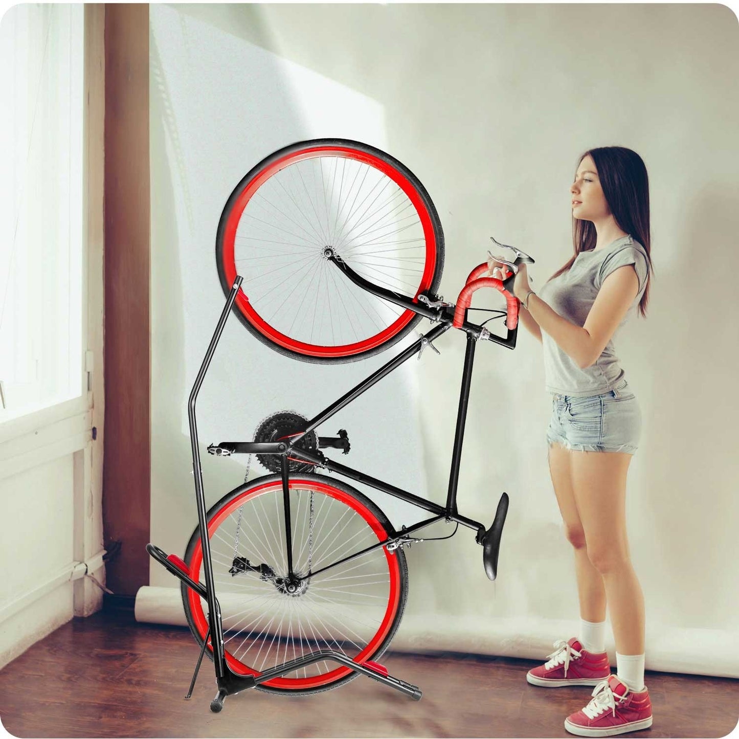 Bike rack Wall mount MB1 Steel Black