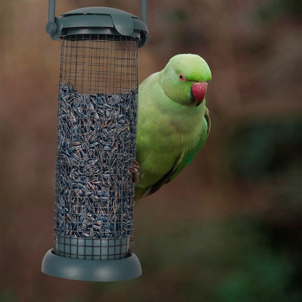 Bird feeder for fat balls and seeds, perfect for the garden