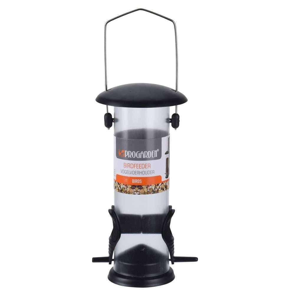 Bird feeder for seeds with durable material and seating