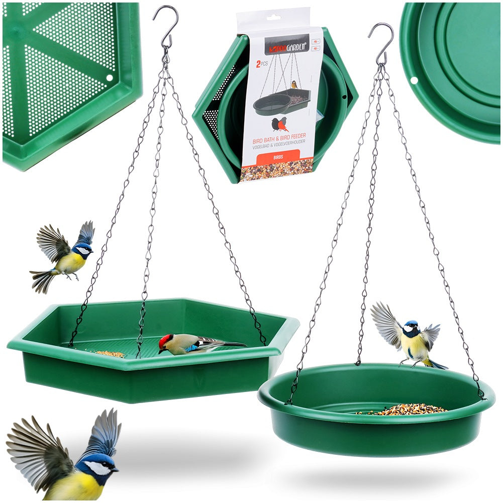 Bird feeder with waterer 2 pcs.