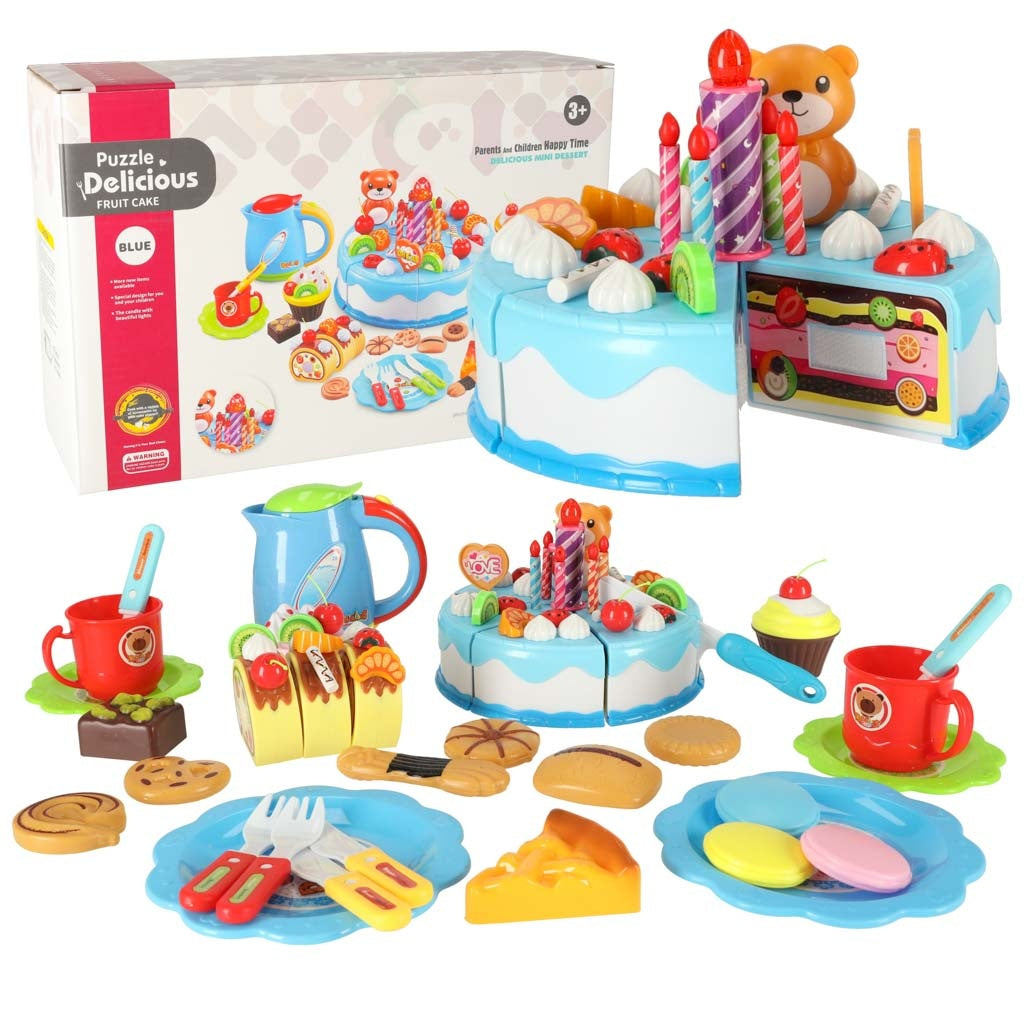 Birthday Cake Cutting Kitchen 80 el. Blue