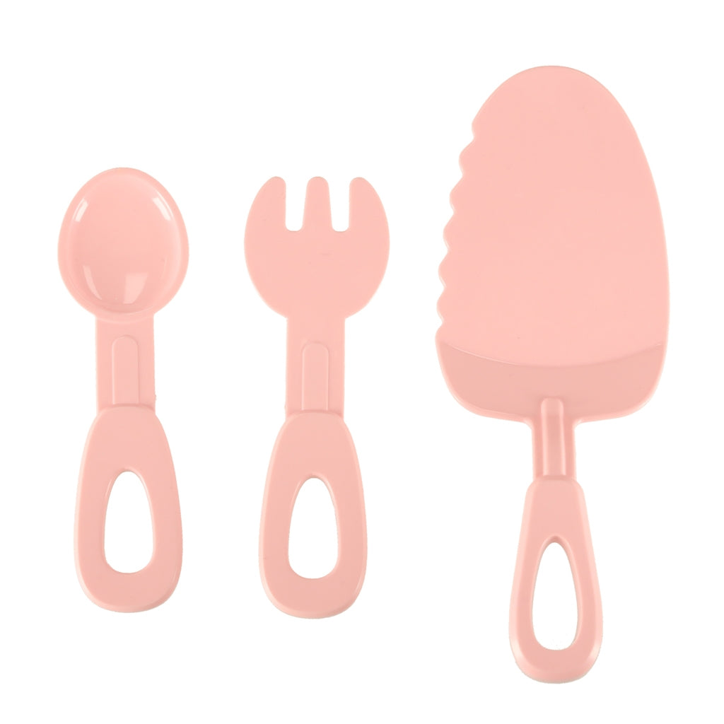 Birthday Cake Cutting Set, 16 Pieces, Pink