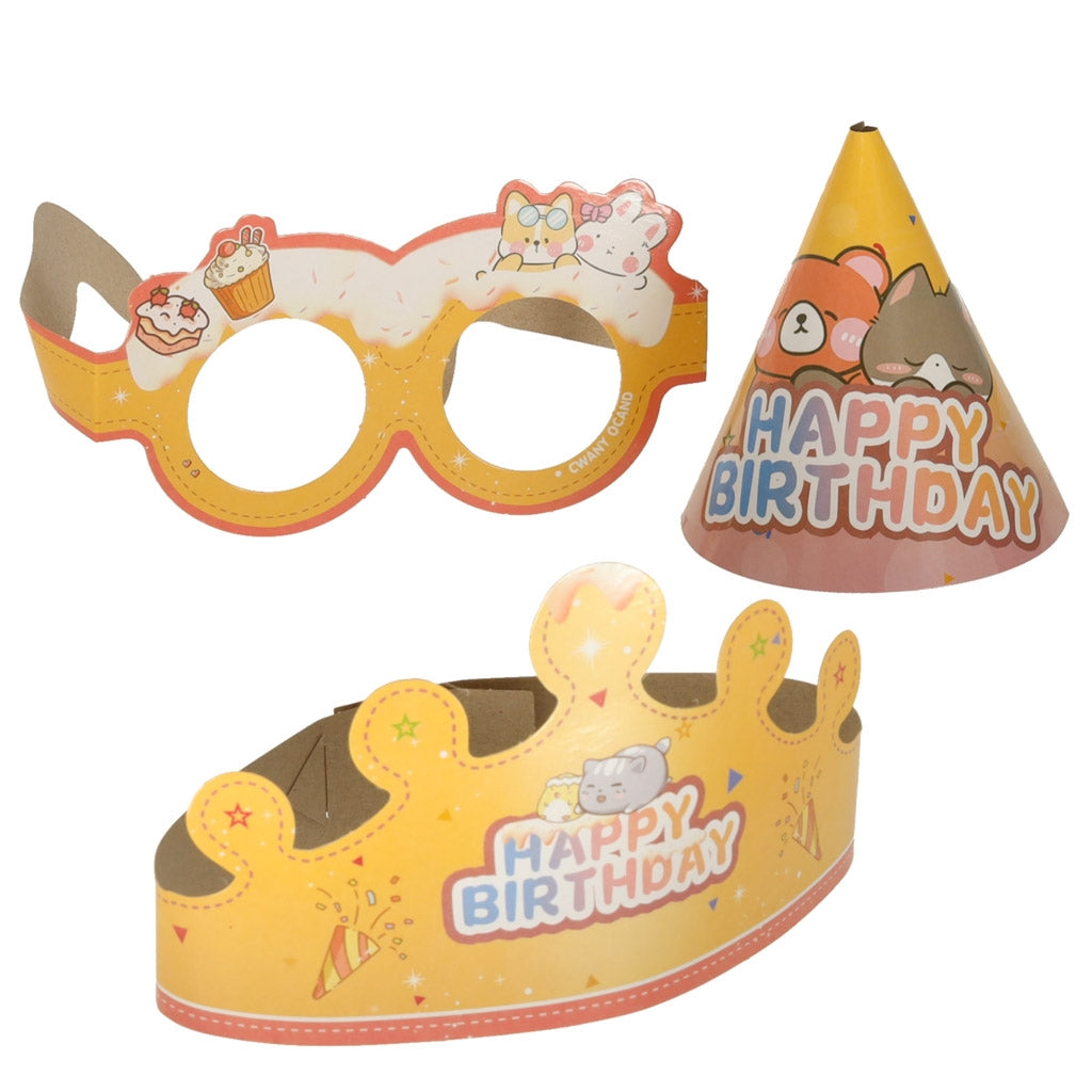 Birthday Cake Cutting Set, 16 Pieces, Pink