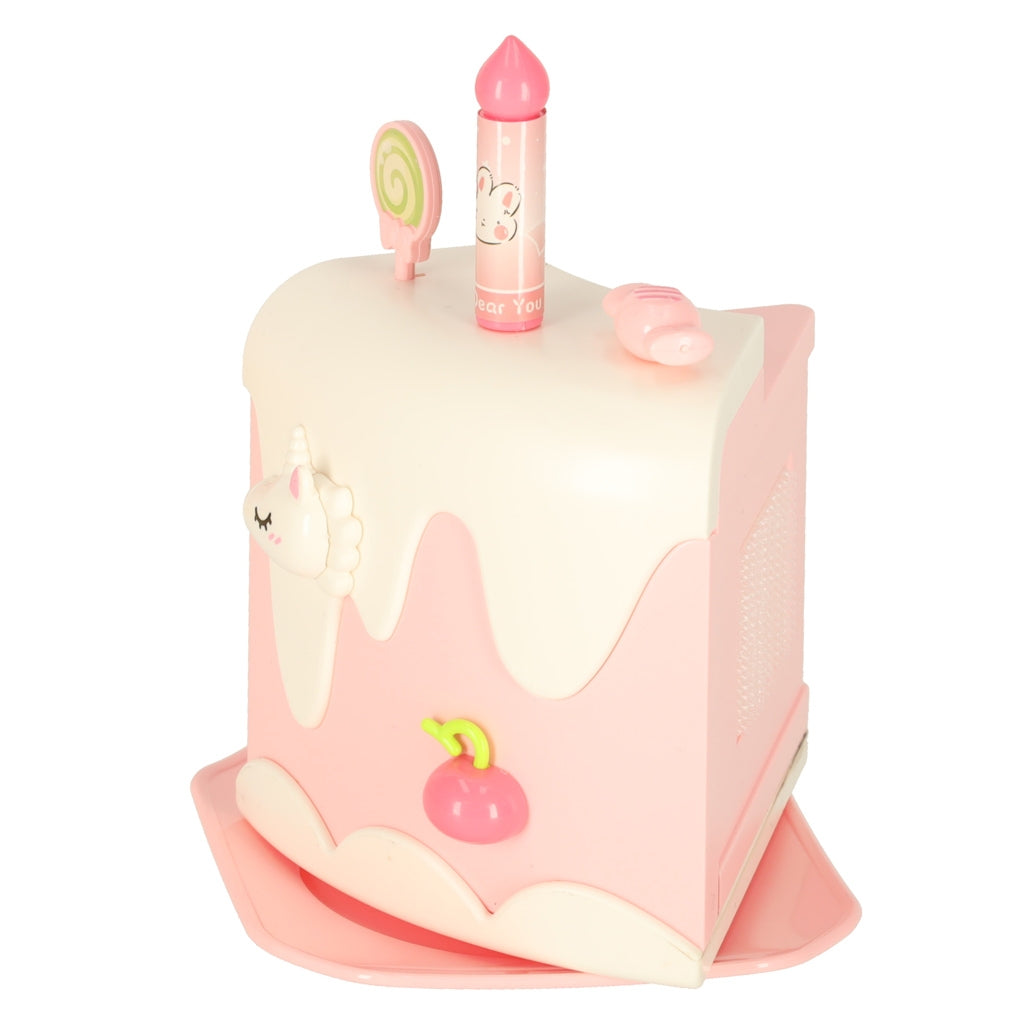 Birthday Cake Cutting Set, 16 Pieces, Pink