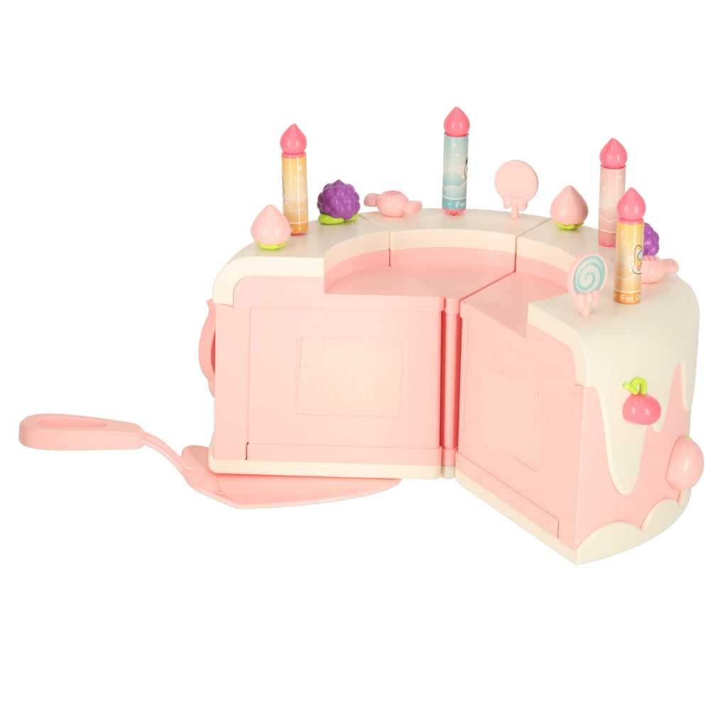 Birthday Cake Cutting Set, 16 Pieces, Pink