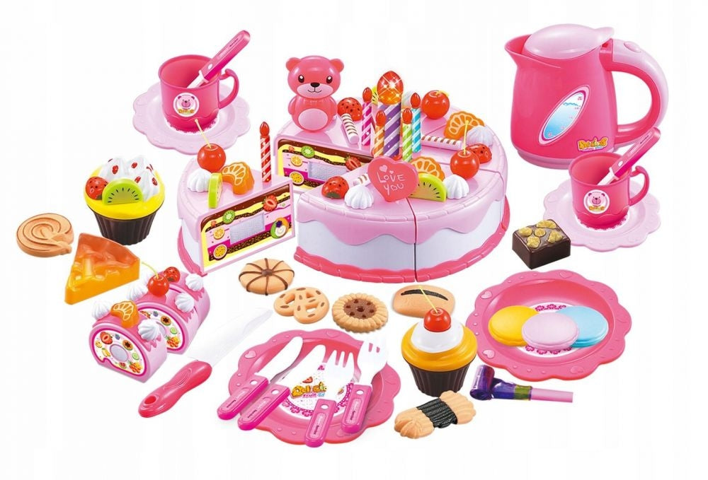 Birthday set - Cutting cake 80 elements