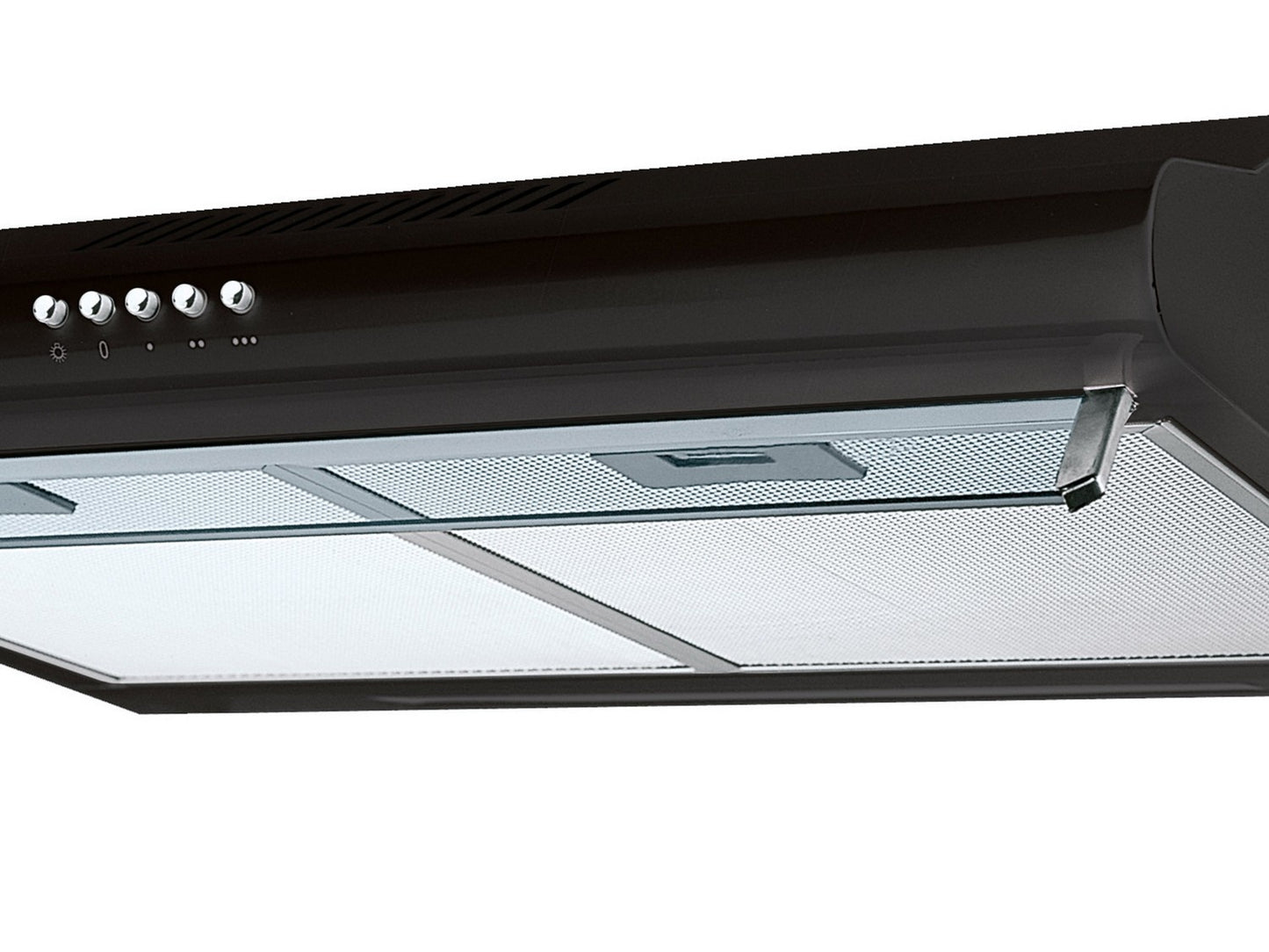 Black 50 cm Kitchen hood for base cabinets - Berdsen BE-10-A