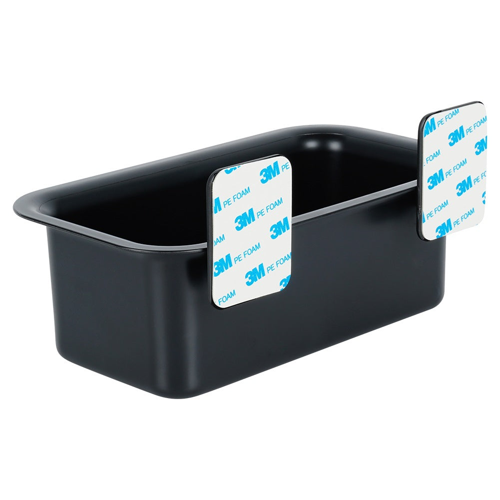 Black Adhesive Shower Shelf, 23.5x13.5x11.5 cm