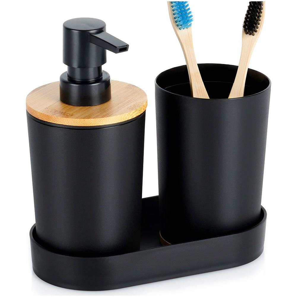 Black Bathroom Set, 3 Pieces