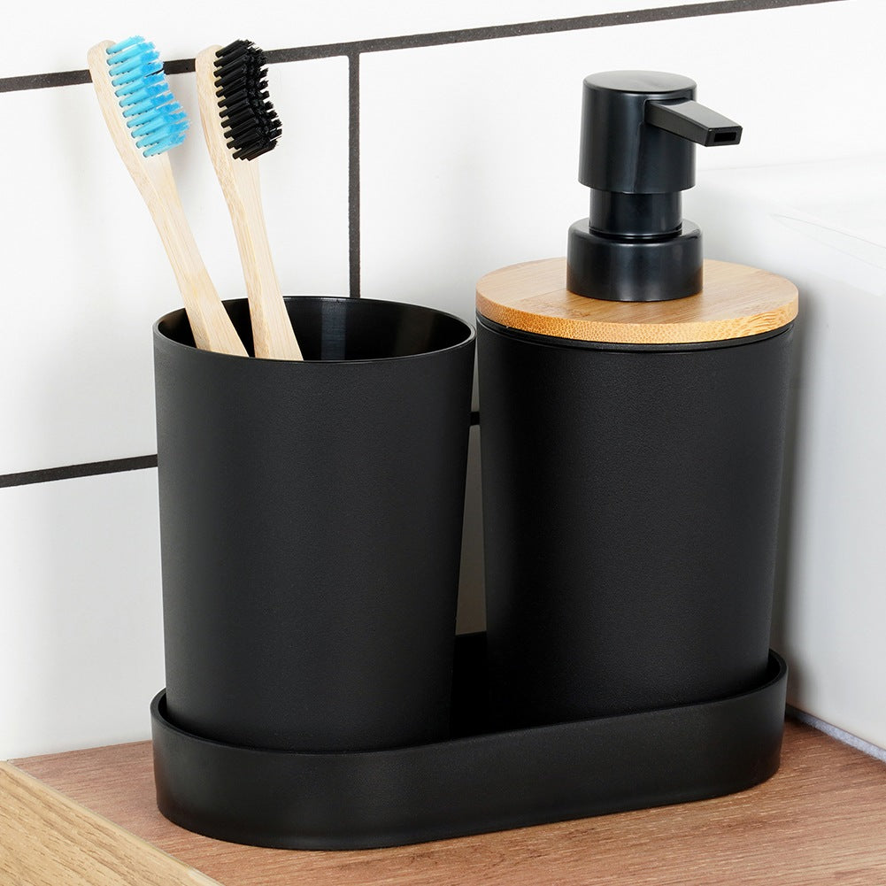 Black Bathroom Set, 3 Pieces