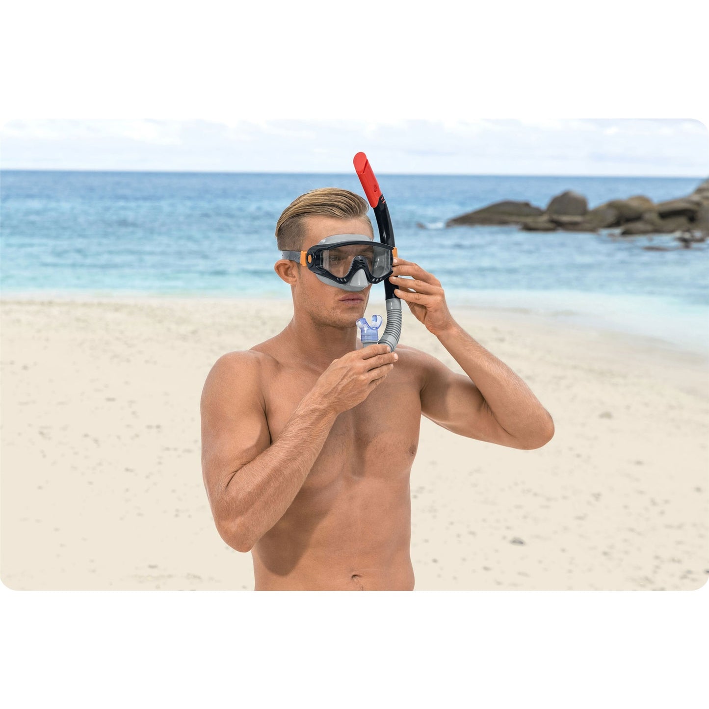 Black Bestway 24068 diving set