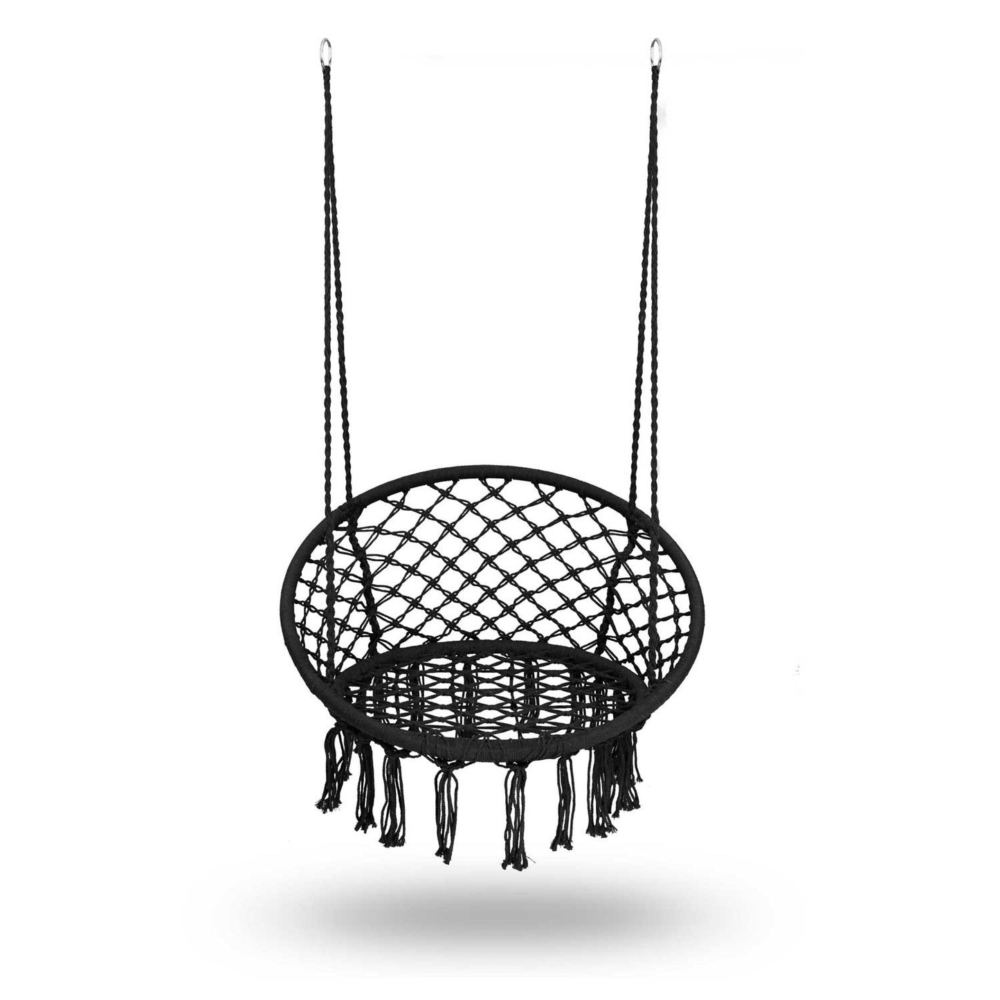 Black Boho Hanging Garden Armchair