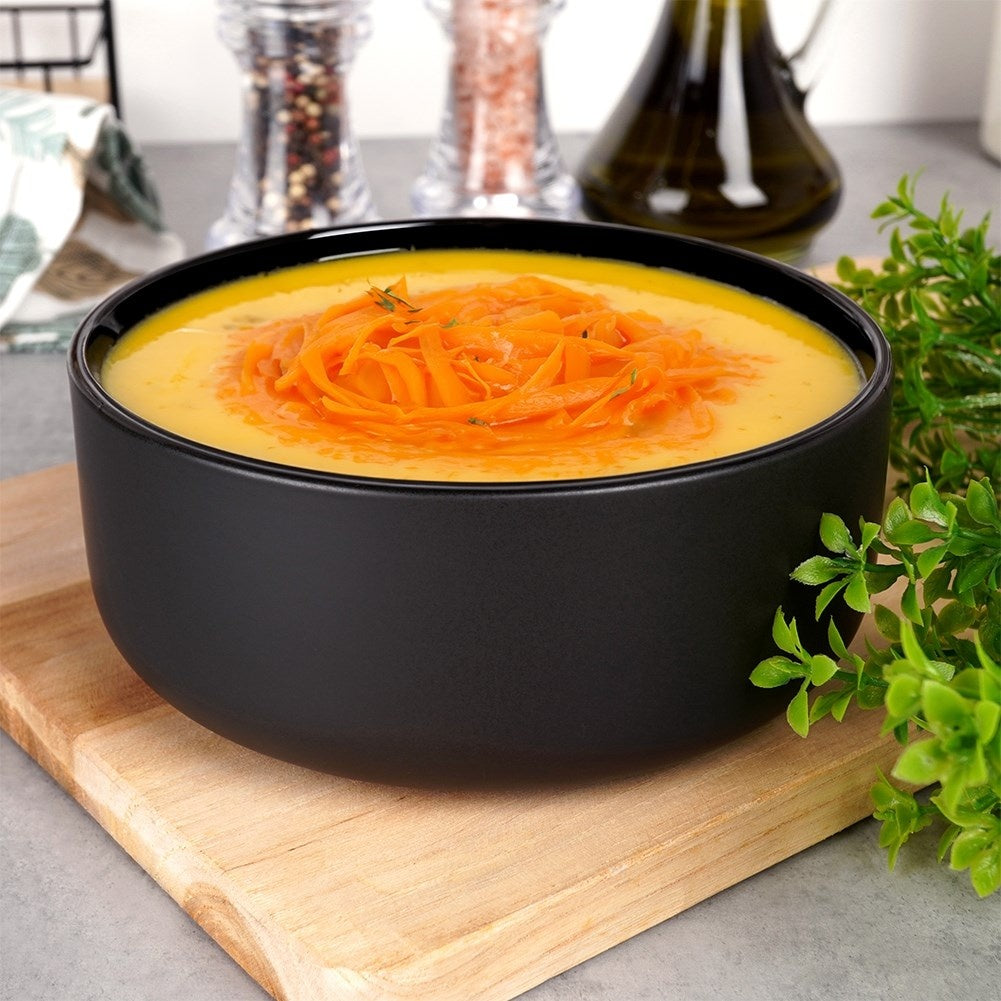 Black Bowl 750 ml - Practical for Soups and Snacks