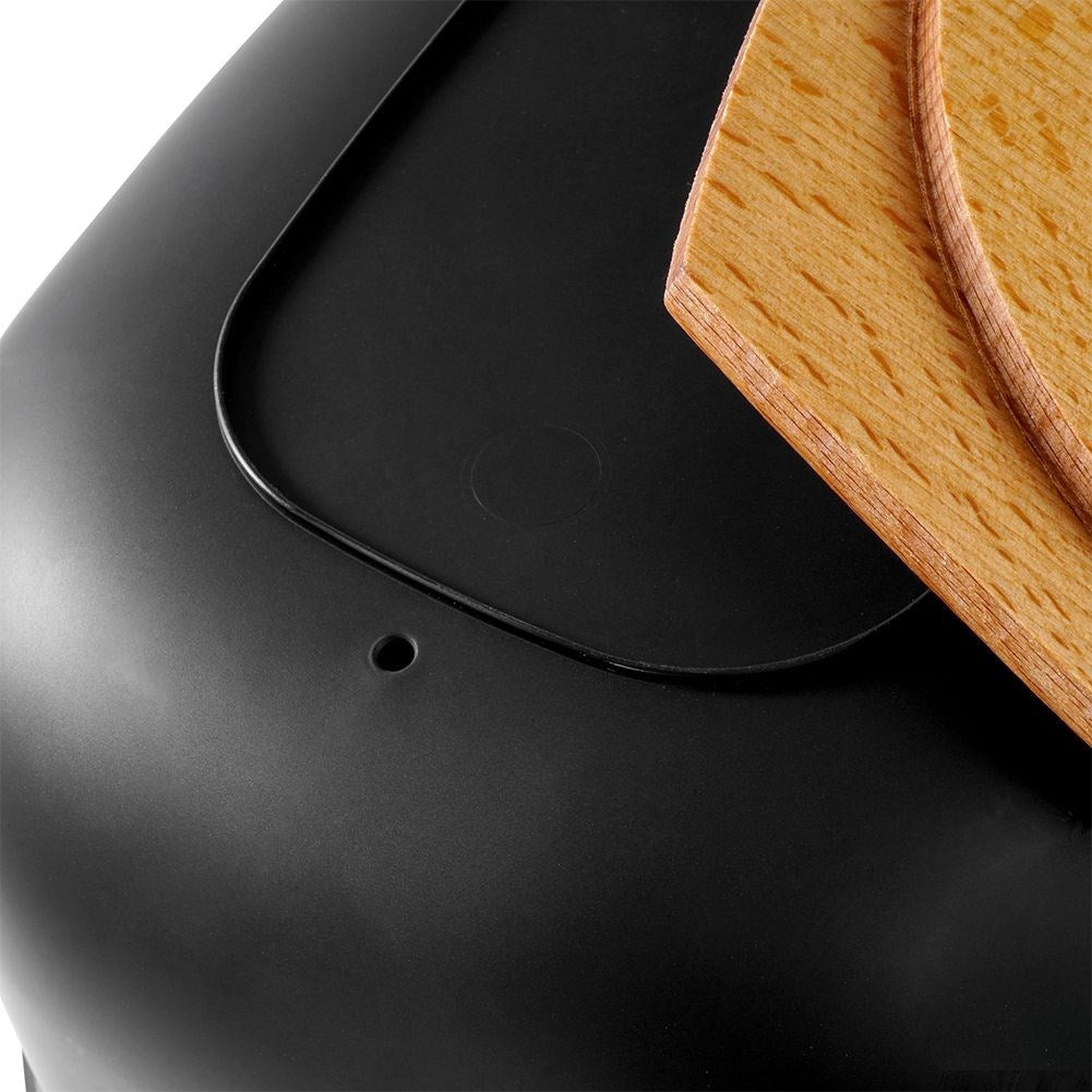 Black Bread Box with Cutting Board Lid in High Quality Plastic