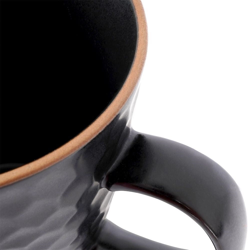 Black Ceramic Cup for Coffee, Tea and Drinks