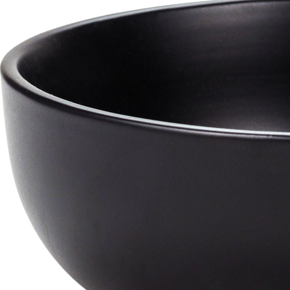Black Ceramic bowl: Microwave and dishwasher safe