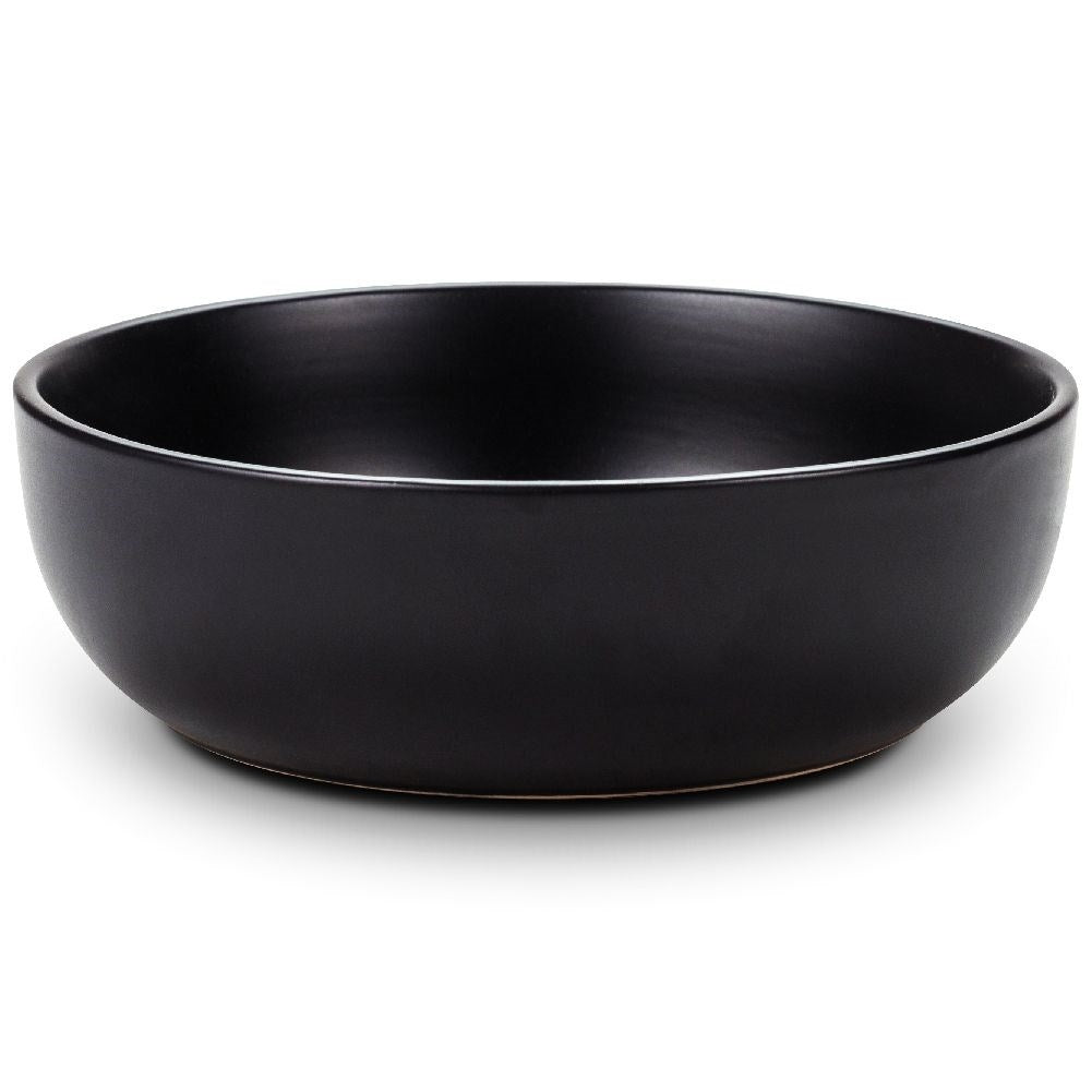 Black Ceramic bowl: Microwave and dishwasher safe