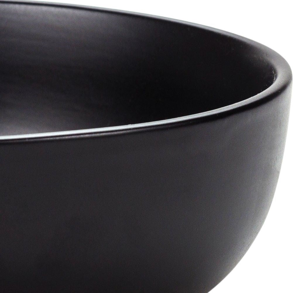Black Ceramic bowl: Microwave and dishwasher safe