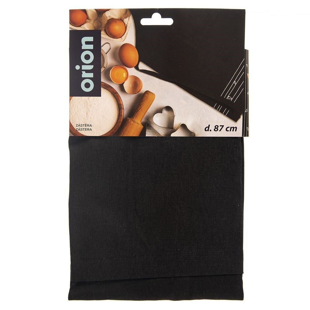 Black Cotton Apron with Hearts for Cooking