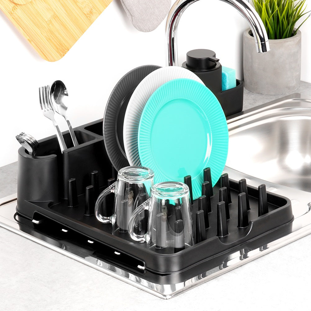 Black Dish Rack 41x32.5x11 cm