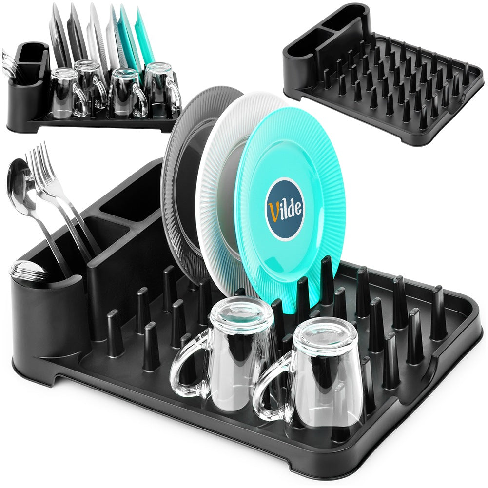 Black Dish Rack 41x32.5x11 cm