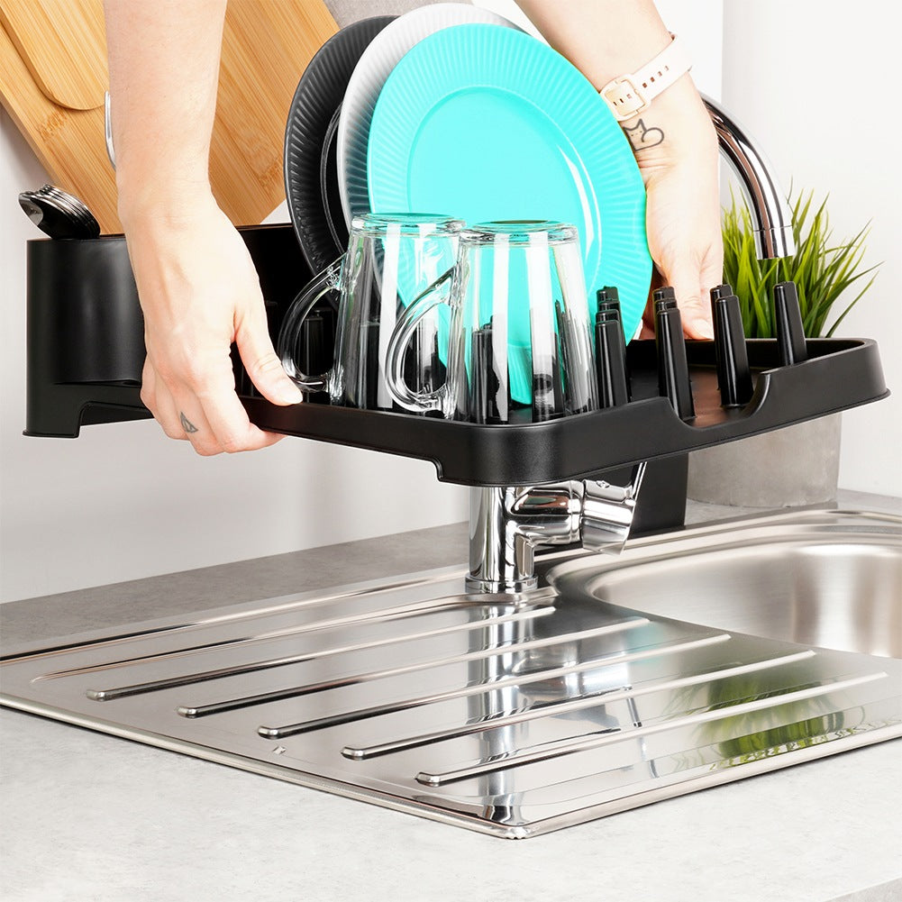 Black Dish Rack 41x32.5x11 cm