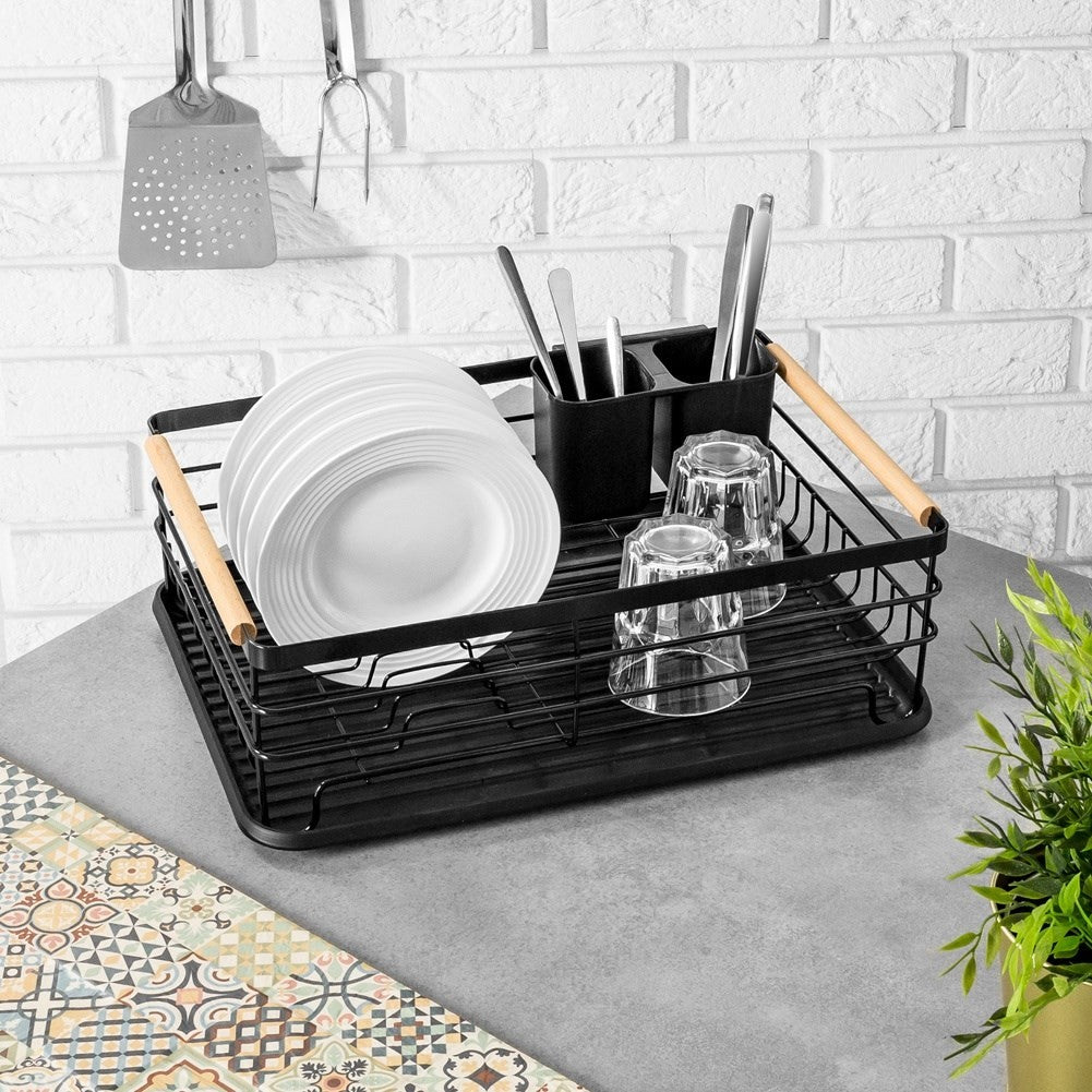 Black Dish Rack 43x32x14.5 cm