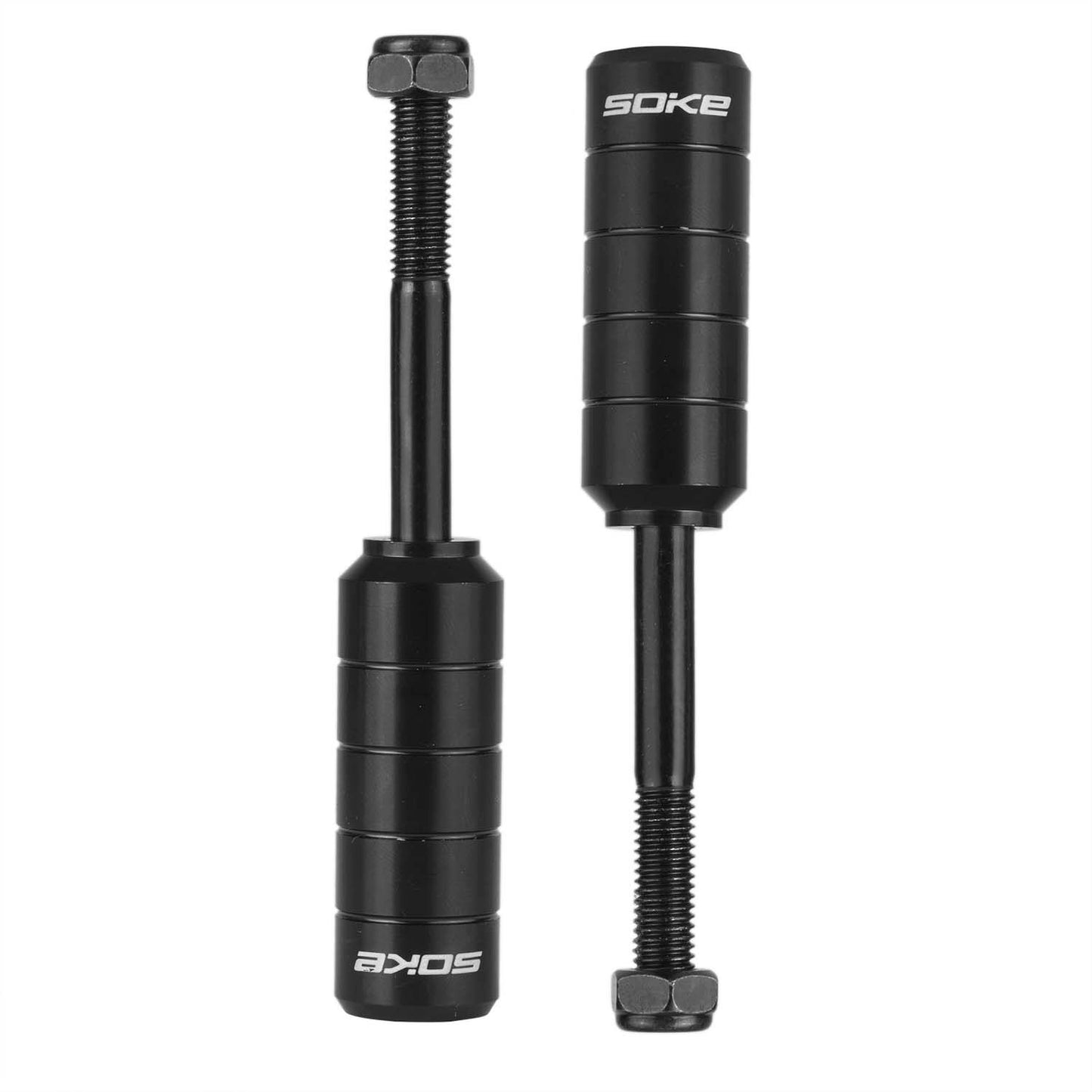 Black Footrests for Scooter, 2 pcs, Model P1 + Tools