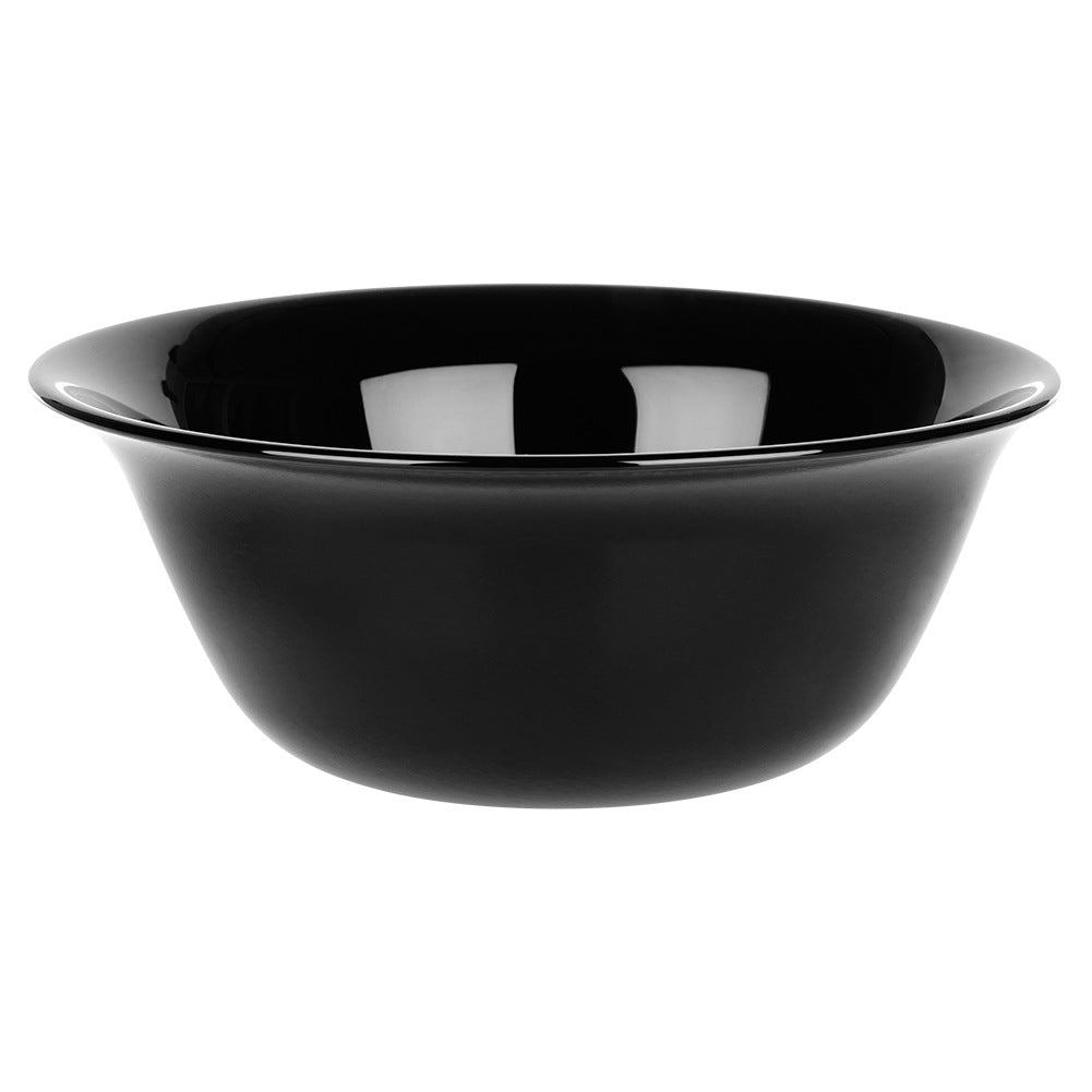 Black Glass Bowls, 300 ml, Set of 6