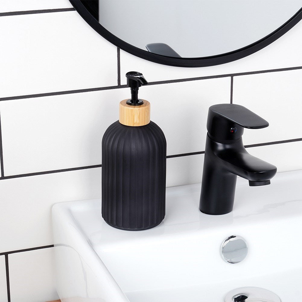 Black Glass Soap Pump for Detergent and Soap with Pump Blockage