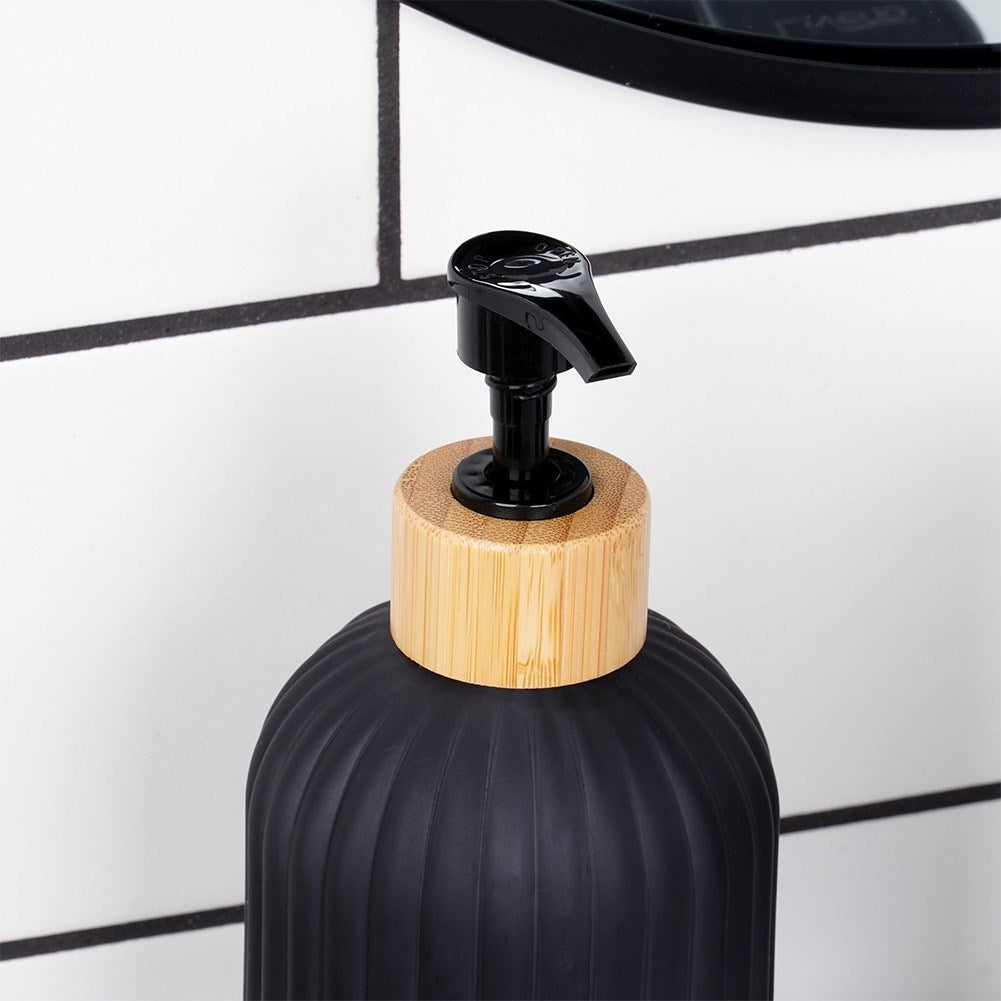 Black Glass Soap Pump for Detergent and Soap with Pump Blockage