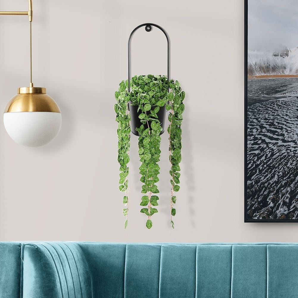 Black Hanging Pot - For Live & Artificial Plants