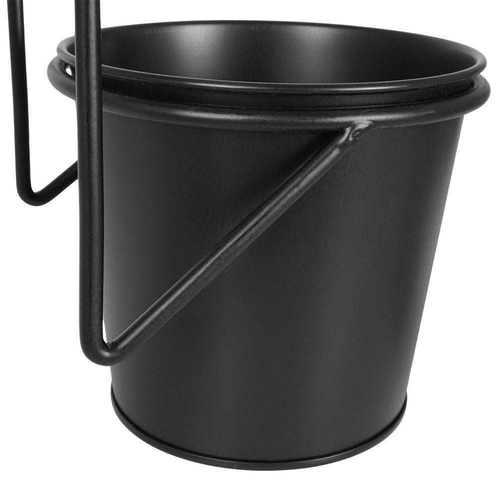 Black Hanging Pot - For Live & Artificial Plants
