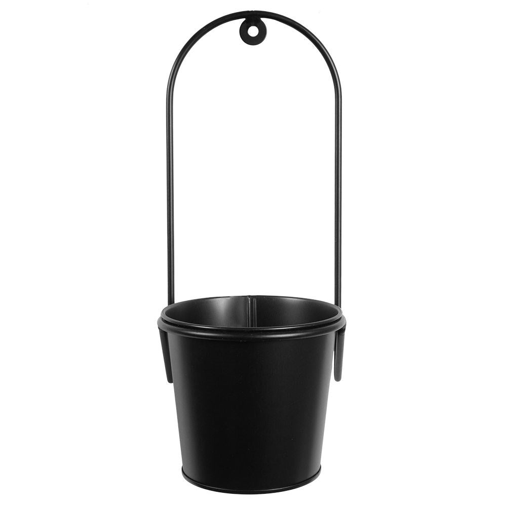 Black Hanging Pot - For Live & Artificial Plants