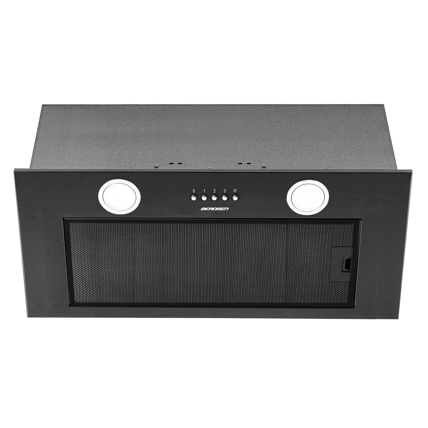 Black Kitchen hood for base cabinet 52 cm BE-50