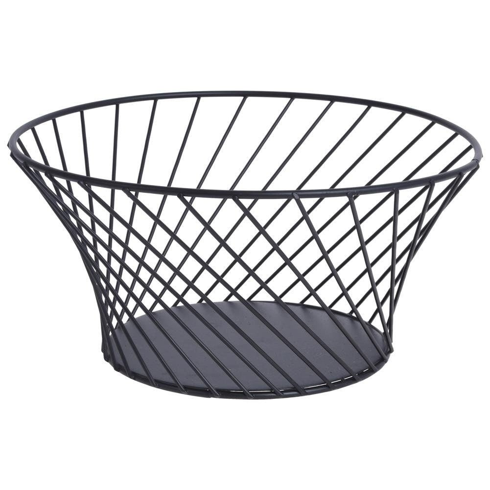 Black LOFT fruit basket in durable metal for fruit and small items
