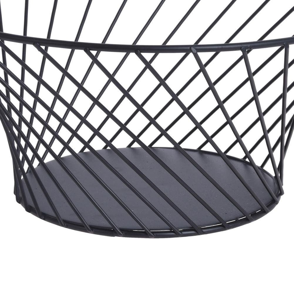 Black LOFT fruit basket in durable metal for fruit and small items