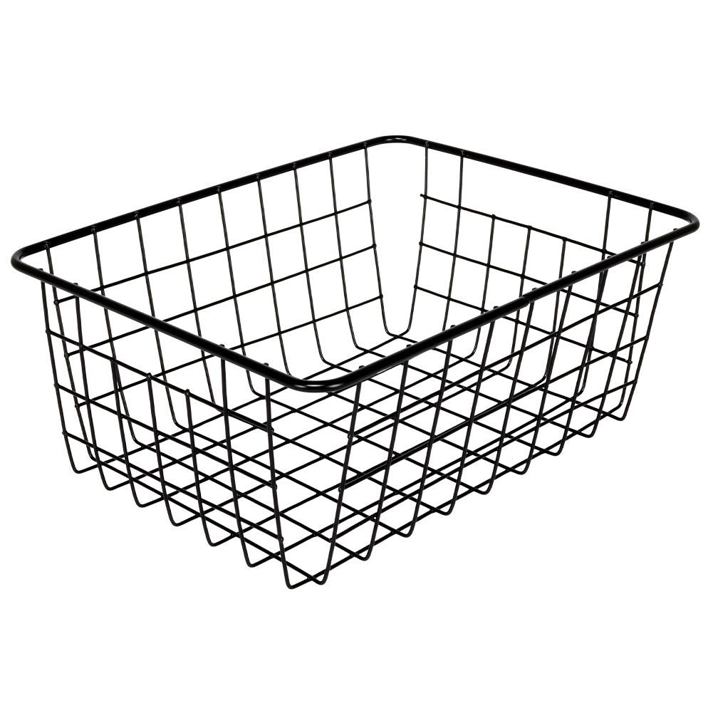Black LOFT fruit basket in durable metal for versatile storage