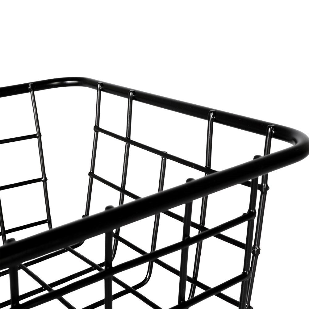 Black LOFT fruit basket in durable metal for versatile storage