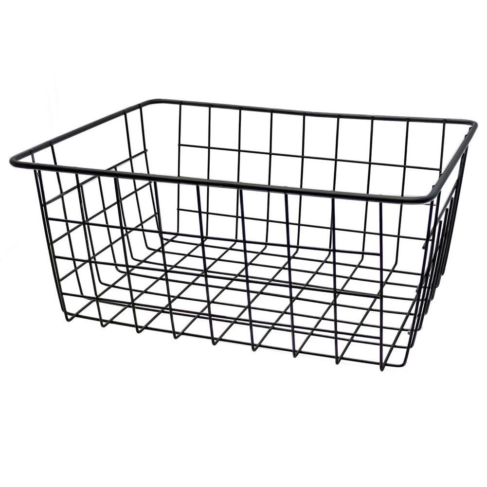 Black LOFT fruit basket in durable metal for versatile storage