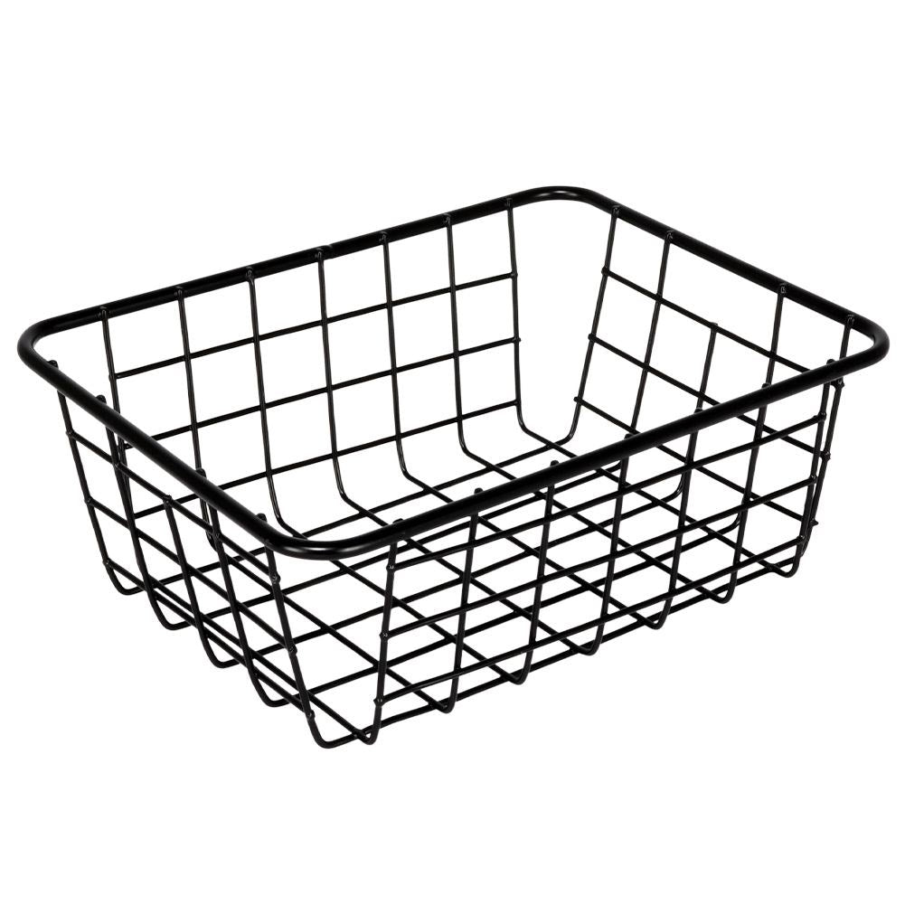 Black LOFT fruit basket in durable metal for versatile storage