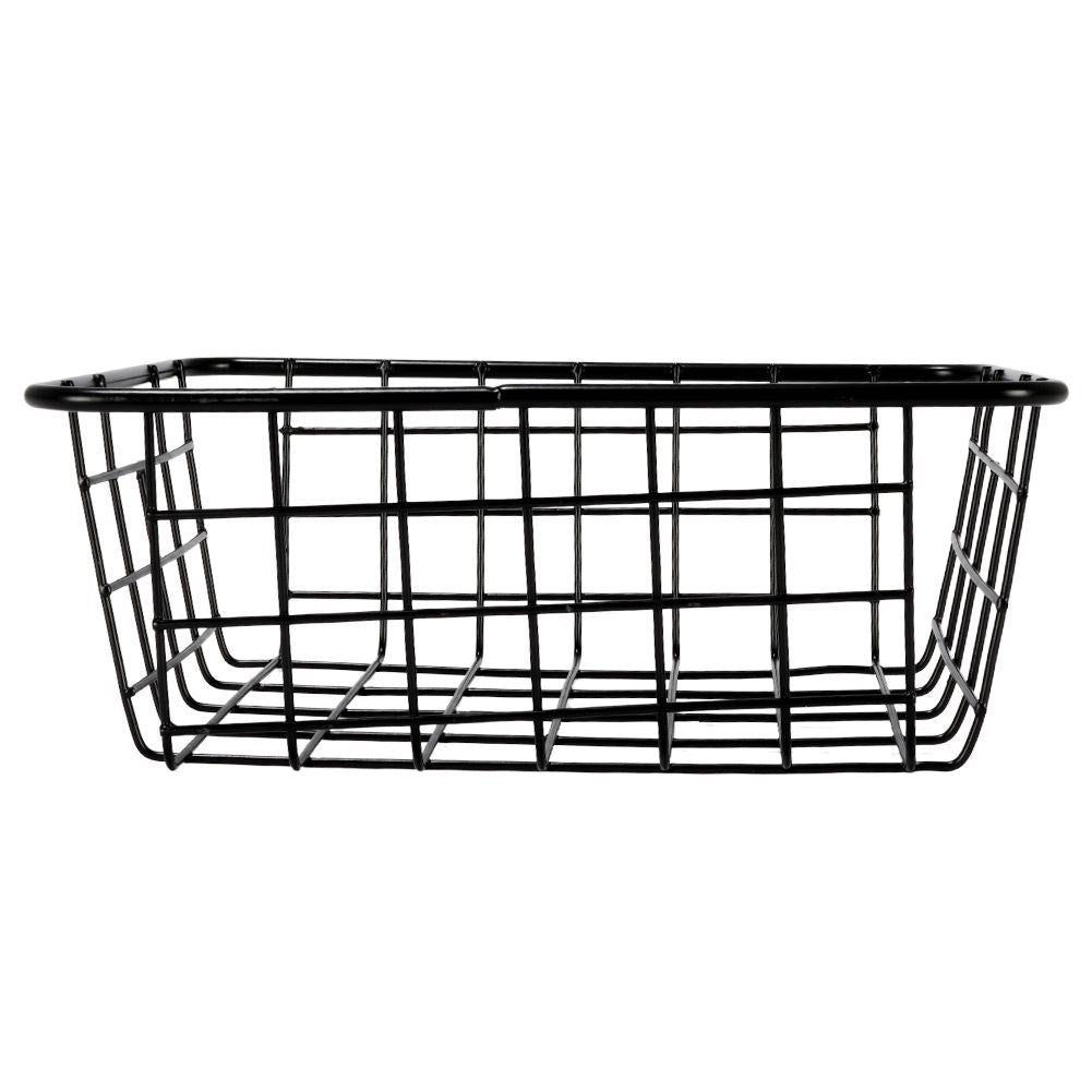 Black LOFT fruit basket in durable metal for versatile storage
