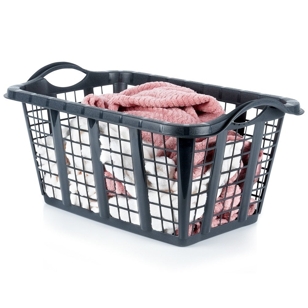 Black Laundry Basket in Light and Durable Material